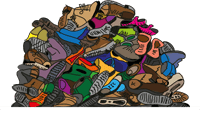 Jedes Jahr werden in Deutschland über 600 Millionen Paar gebrauchte Schuhe aussortiert